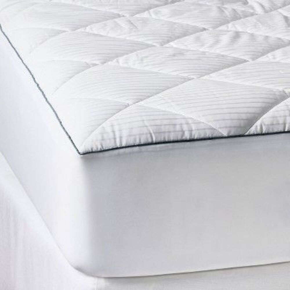Casaluna - Full Cooling+ Mattress Pad - Casaluna White